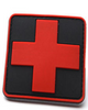 PVC Rubber Red Cross Badge