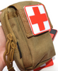 PVC Rubber Red Cross Badge